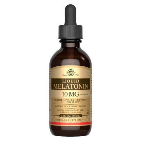Liquid Melatonin Natural Black Cherry Flavor 2 oz by Solgar