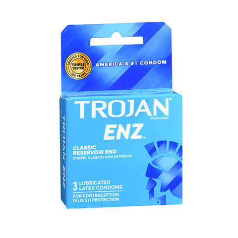 Enz Lubricated Latex Condoms 3 Each by Trojan