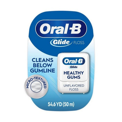 Oral-B, Glide Floss Healthy Gums Unflavored, 54.6 Yards Oral-B