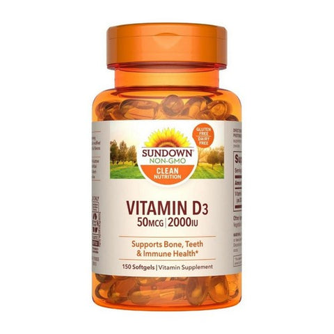 Sundown Naturals, Vitamin D3, 2000 IU, 150 Count Sundown Naturals