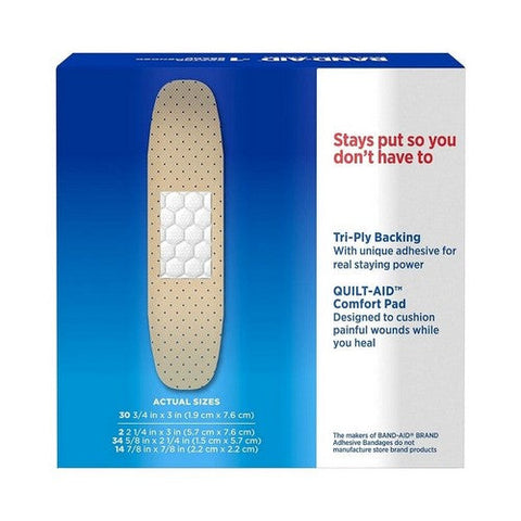 Band-Aid, Tru-Stay Sheer Bandages Assorted Sizes, 80 each Band-Aid