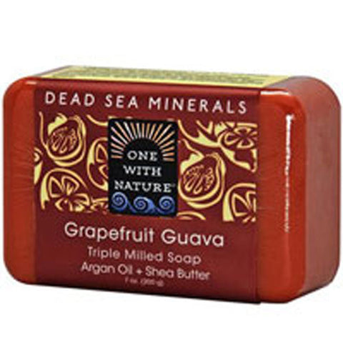 One with Nature, Dead Sea Mineral Bar Soap, Grapefruit Guava 7 OZ One with Nature