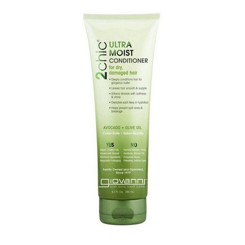 Giovanni Cosmetics, 2Chic Ultra-Moist Conditioner With Avocado And Olive Oil, 8.5 Oz Giovanni Cosmetics