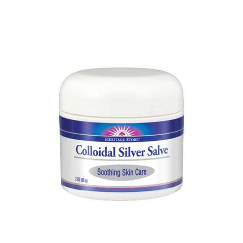 Heritage Store, Colloidal Silver Salve, 2 oz Heritage Store