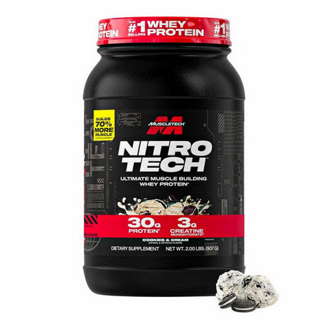 Muscletech, Nitro Tech Performance Series Whey Isolate, Cookies and Cream 2 lbs Muscletech