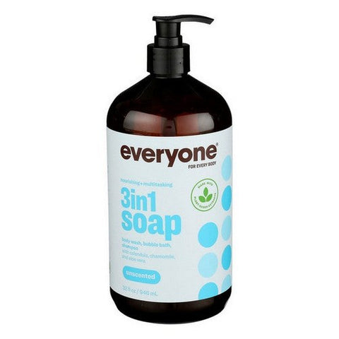 EO Products, 3in1 Body Soap Unscented, 32 Oz EO Products