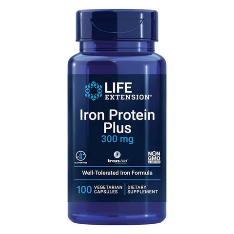 Life Extension, Iron Protein Plus, 300 Mg, 100 Veg Caps Life Extension