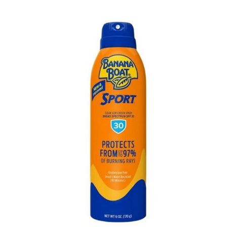 Banana Boat, Sport Ultra Clear Sunscreen Spray Spf 30, 6 OZ Banana Boat