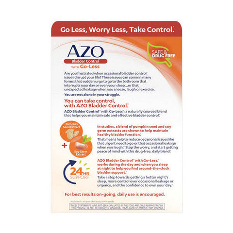 Azo, Bladder Control With Go-Less, 54 Caps Azo