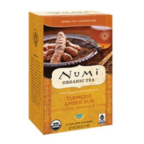 Numi Tea, Turmeric Tea, Amber Sun 12 Bags Numi Tea