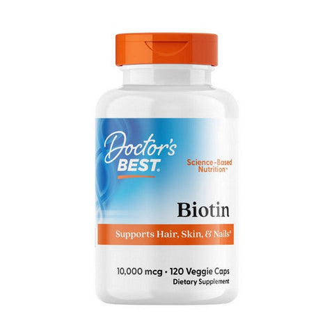 Doctors Best, Biotin, 10,000 mcg, 120 Veggie Caps Doctors Best