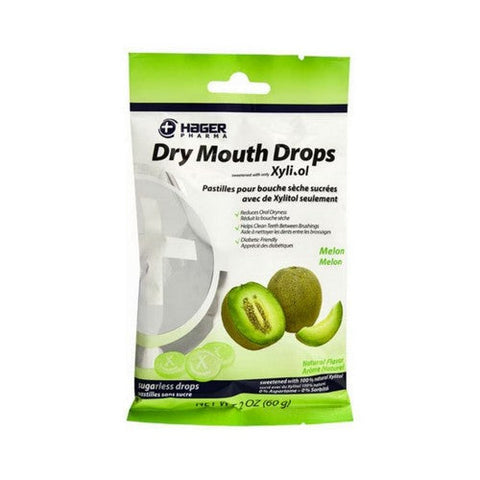 Hager Pharma, Xylitol Dry Mouth Sugar Free Drops Melon, 2 Oz Hager Pharma