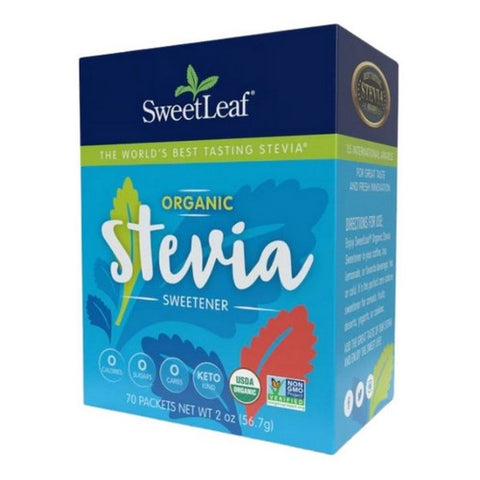 Sweetleaf Stevia, Organic Stevia Sweetener, 70 Count Sweetleaf Stevia