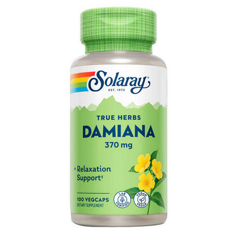 Solaray, True Herbs Damiana, 370 Mg, 100 Veg Caps Solaray
