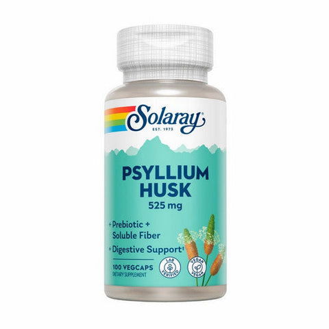 Solaray, Psyllium Husk, 525 Mg, 100 Veg Caps Solaray