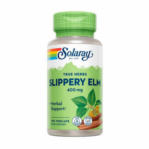 Solaray, True Herbs Slippery Elm, 400 Mg, 100 Veg Caps Solaray