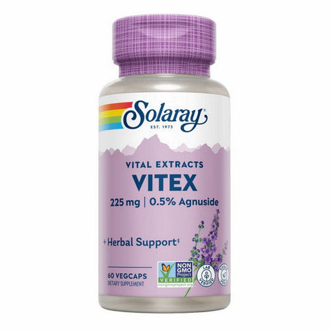 Solaray, Vitex Berry Extract, 225 mg, 60 Caps Solaray