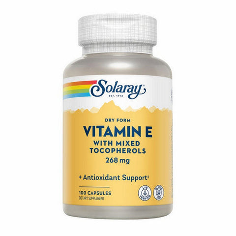 Solaray, Dry From Vitamin E, 400 IU, 100 Caps Solaray