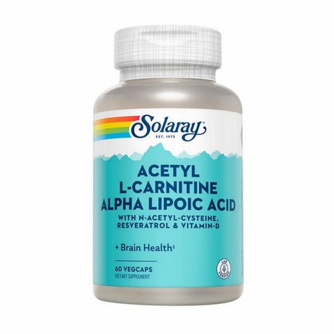 Solaray, Acetyl L-Carnitine Alpha Lipoic Acid, 60 Caps Solaray