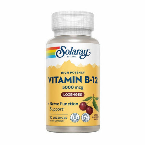Solaray, Vitamin B-12, 5,000 mcg, 30 Lozenges Solaray