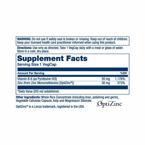 Solaray, OptiZinc, 30 Mg, 60 Veg Caps Solaray