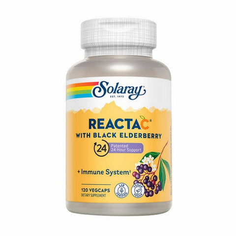 Solaray, Reacta-C + Elderberry, 120 Caps Solaray