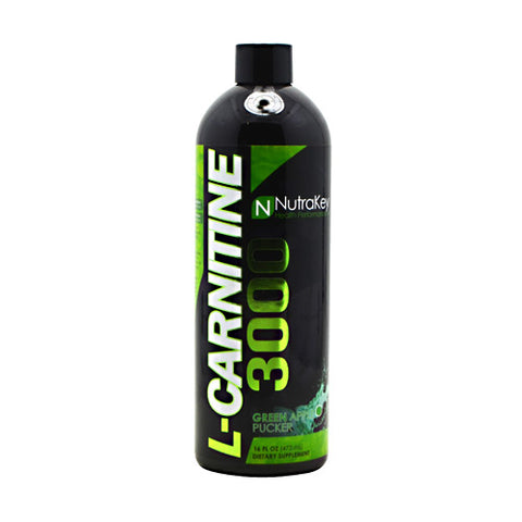 Nutrakey, LIQ LCARN 3000, Green Apple 31 serving Nutrakey