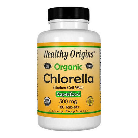 Healthy Origins, Organic Chlorella, 500 mg, 180 Tabs Healthy Origins