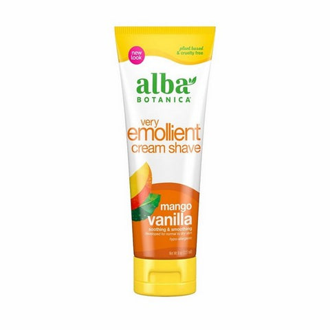 Alba Botanica, Very Emollient Cream Shave Mango Vanilla, 8 Oz Alba Botanica