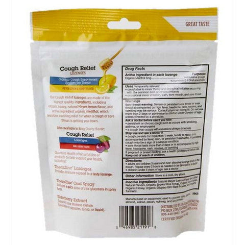 Quantum Health, Cough Relief Meyer Lemon And Honey, 18 Lozenges Quantum Health