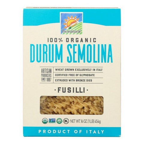 Bionaturae, Organic Durum Semolina Fusilli Pasta, 16 Oz Bionaturae