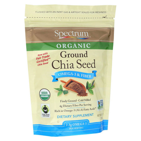 Spectrum Oils, Organic Ground Chia Seed, 10 Oz Spectrum Oils