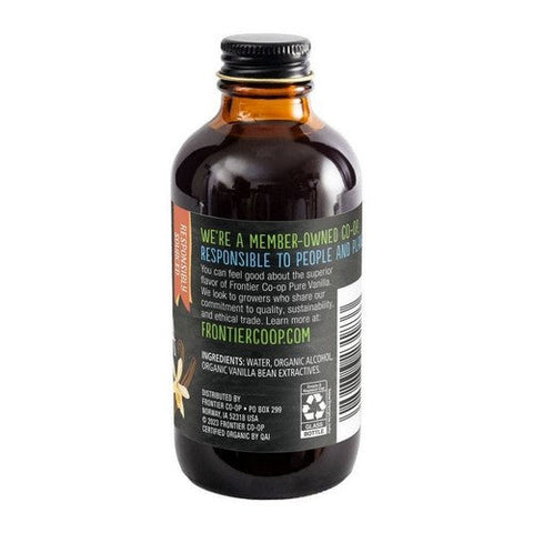 Frontier Coop, Organic Pure Vanilla Extract, 4 Oz
