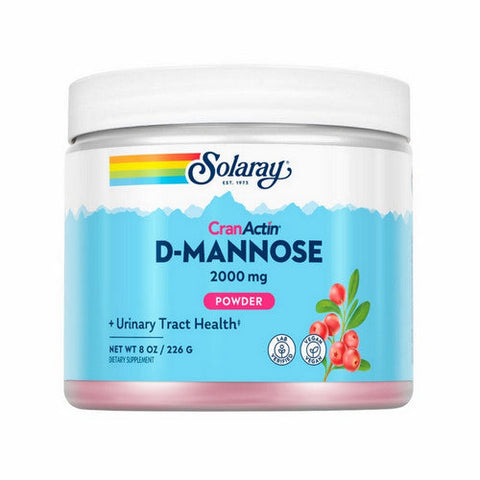 Solaray, D-Mannose with CranActin, Lemon Berry 216 Grams Solaray