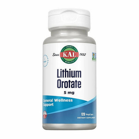 Kal, Lithium Orotate, 5 Mg, 120 Veg Caps Kal