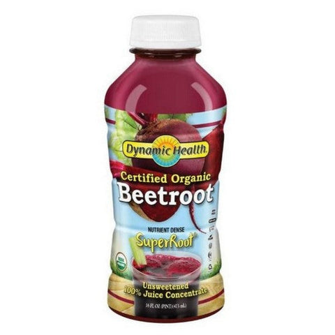 Dynamic Health Laboratories, Organic 100% Beet Juice, 16 Oz