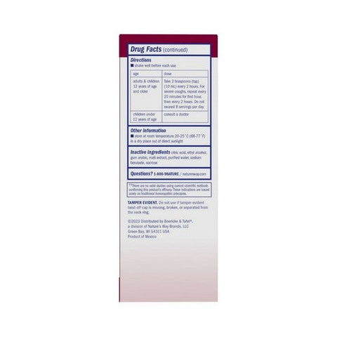 Boericke & Tafel, Boericke And Tafel Cough And Bronchial Syrup, 8 Oz Boericke & Tafel