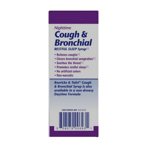 Boericke & Tafel, Boericke And Tafel Nighttime Cough And Bronchial Syrup, 4 Oz Boericke & Tafel
