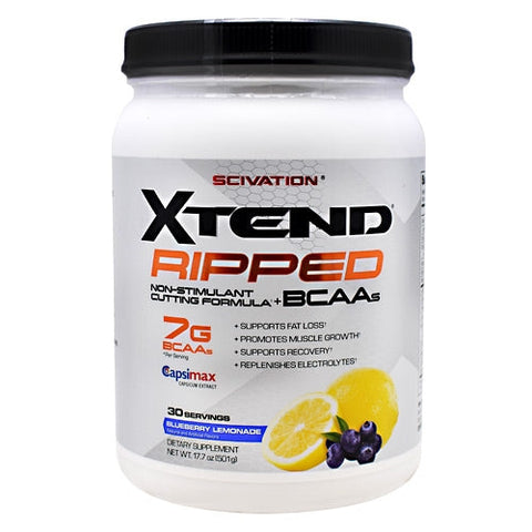 Scivation, Xtend Ripped, Ripped Blueberry Lemonade 30 Servings Scivation