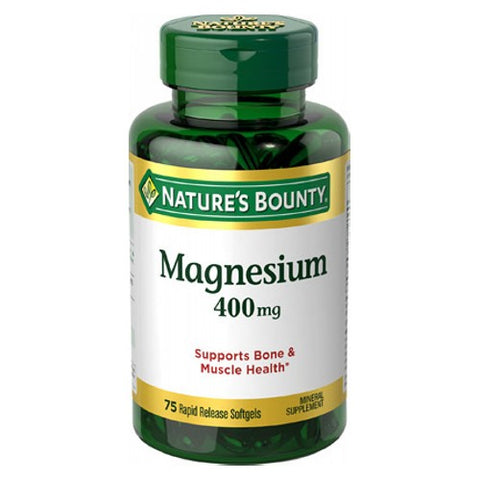 Nature's Bounty, Magnesium, 400 mg, 24 X 75 Softgels Nature's Bounty