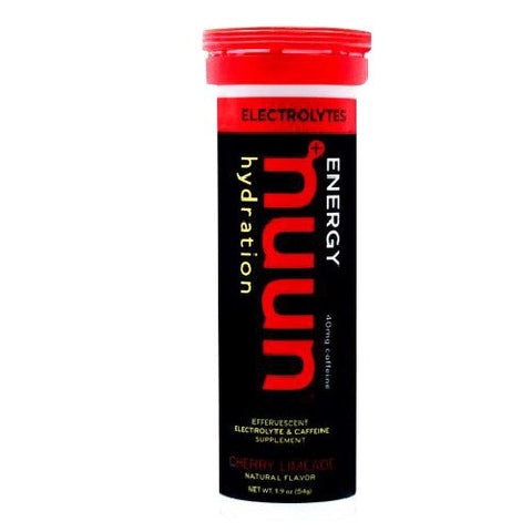 Nuun, Effervescent Electrolyte & Caffeine, Cherry Limeade 10 Tabs Nuun