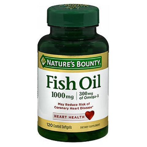 Nature's Bounty, Fish Oil Of Omega-3 Coated Softgels, 1000 Mg, 24 X 120 Softgels Nature's Bounty