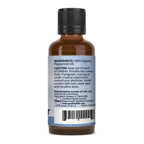 Garden of Life, Organic Essential Oil Peppermint, 1 Oz Garden of Life