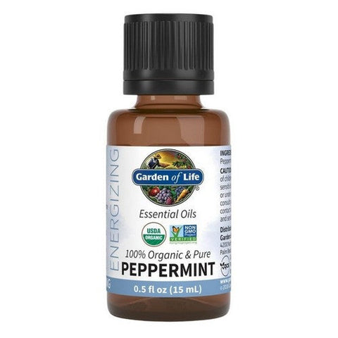 Garden of Life, Organic Essential Oil, Peppermint 0.5 Oz Garden of Life