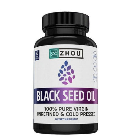 Zhou Nutrition, Black Seed Oil, 60 Veg Caps Zhou Nutrition
