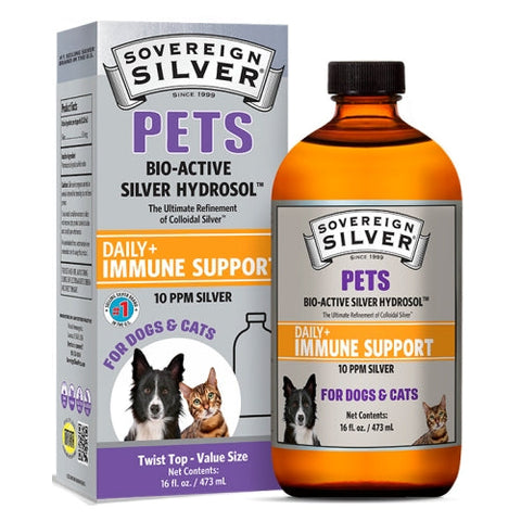 Sovereign Silver, Bio-Active Silver Hydrosol for Pets, 16 Oz Sovereign Silver