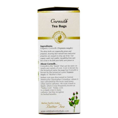 Celebration Herbals, Organic Cornsilk Tea, 24 Bags Celebration Herbals