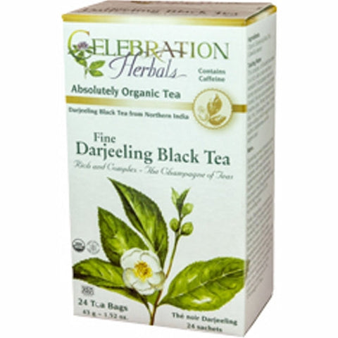 Celebration Herbals, Organic Darjeeling Black Tea, 24 Bags Celebration Herbals