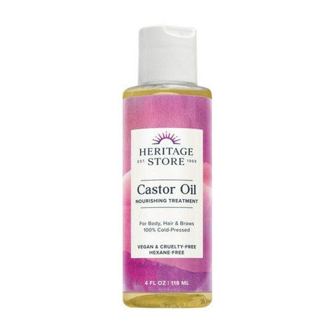Heritage Store, Castor Oil, 4 Oz Heritage Store