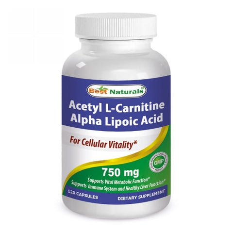 Best Naturals, ALA ALC, 750 mg, 120 Caps Best Naturals